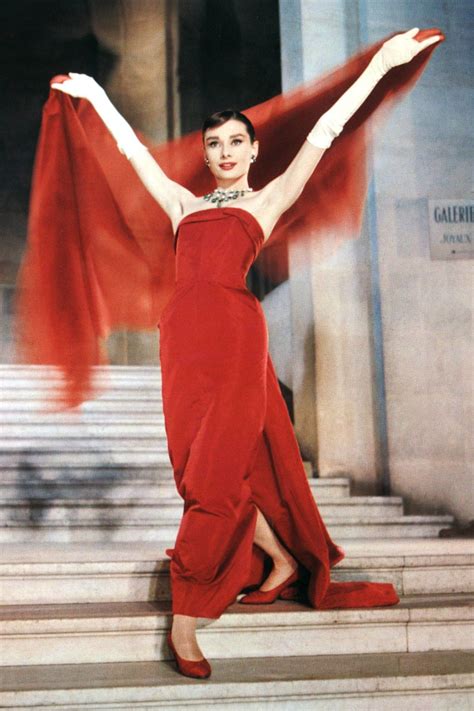 play audrey hepburn in givenchy outfits modelling in funny face|audrey hepburn 1954 oscar dress.